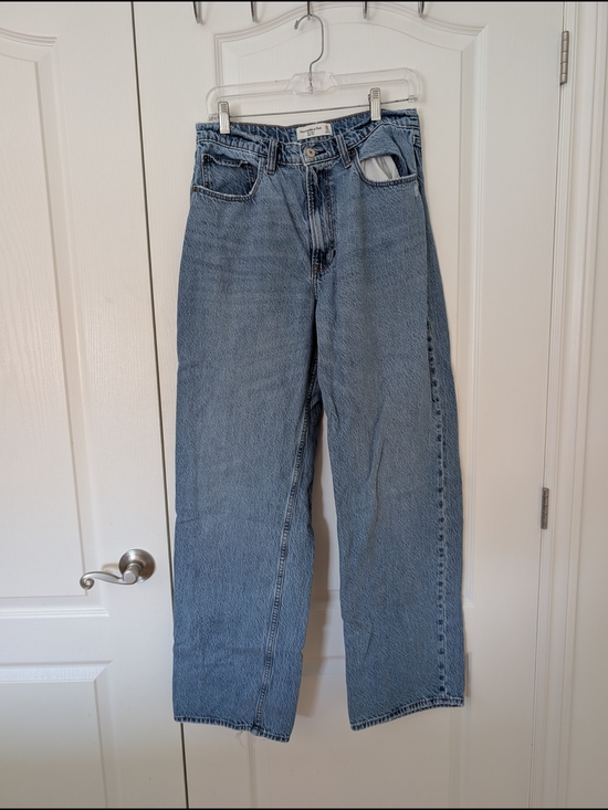 Abercrombie & Fitch Denim - Abercrombie & Fitch The Loose High Rise Jeans Light Wash 30/10L